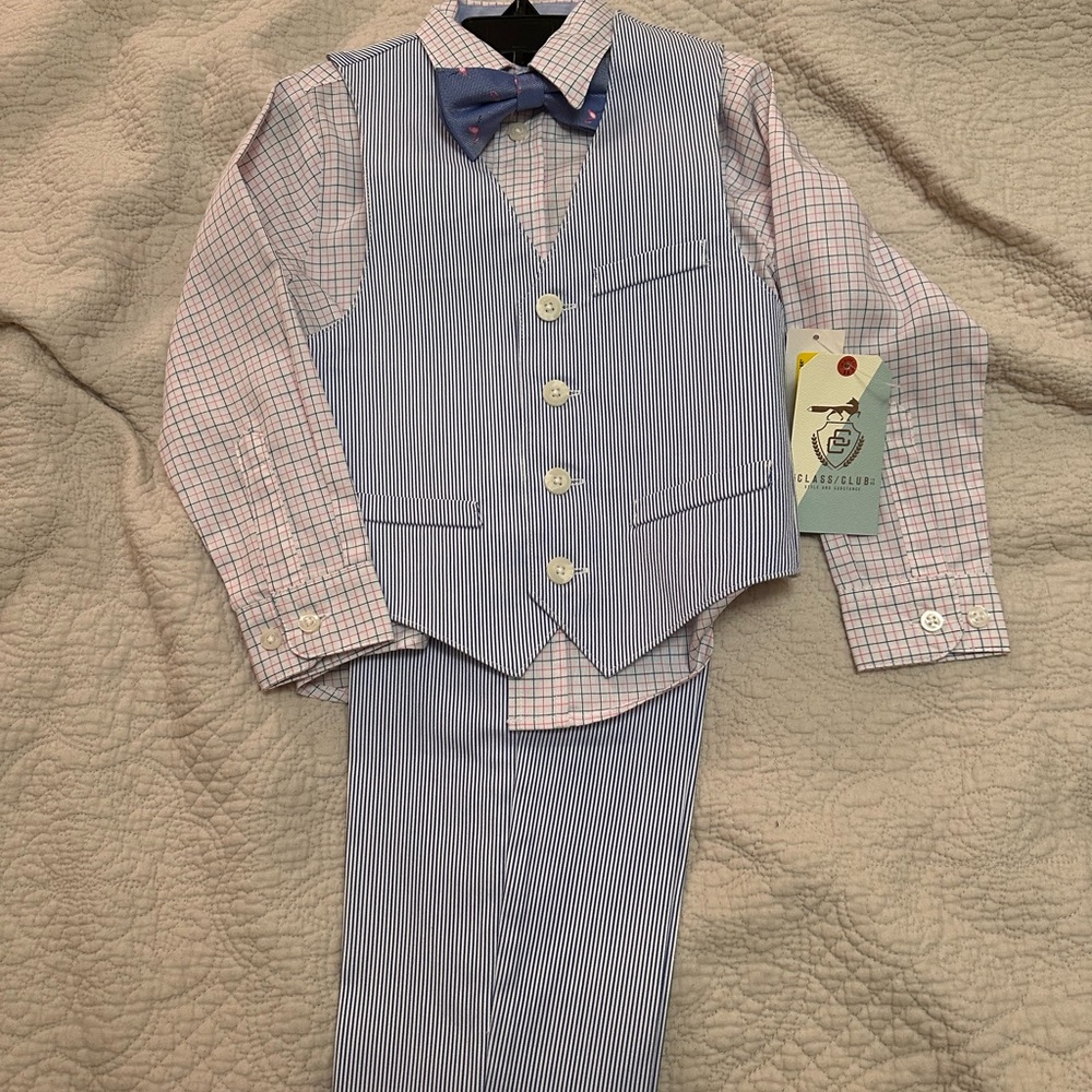 Class Club Striped Blue and Pink Kids Set